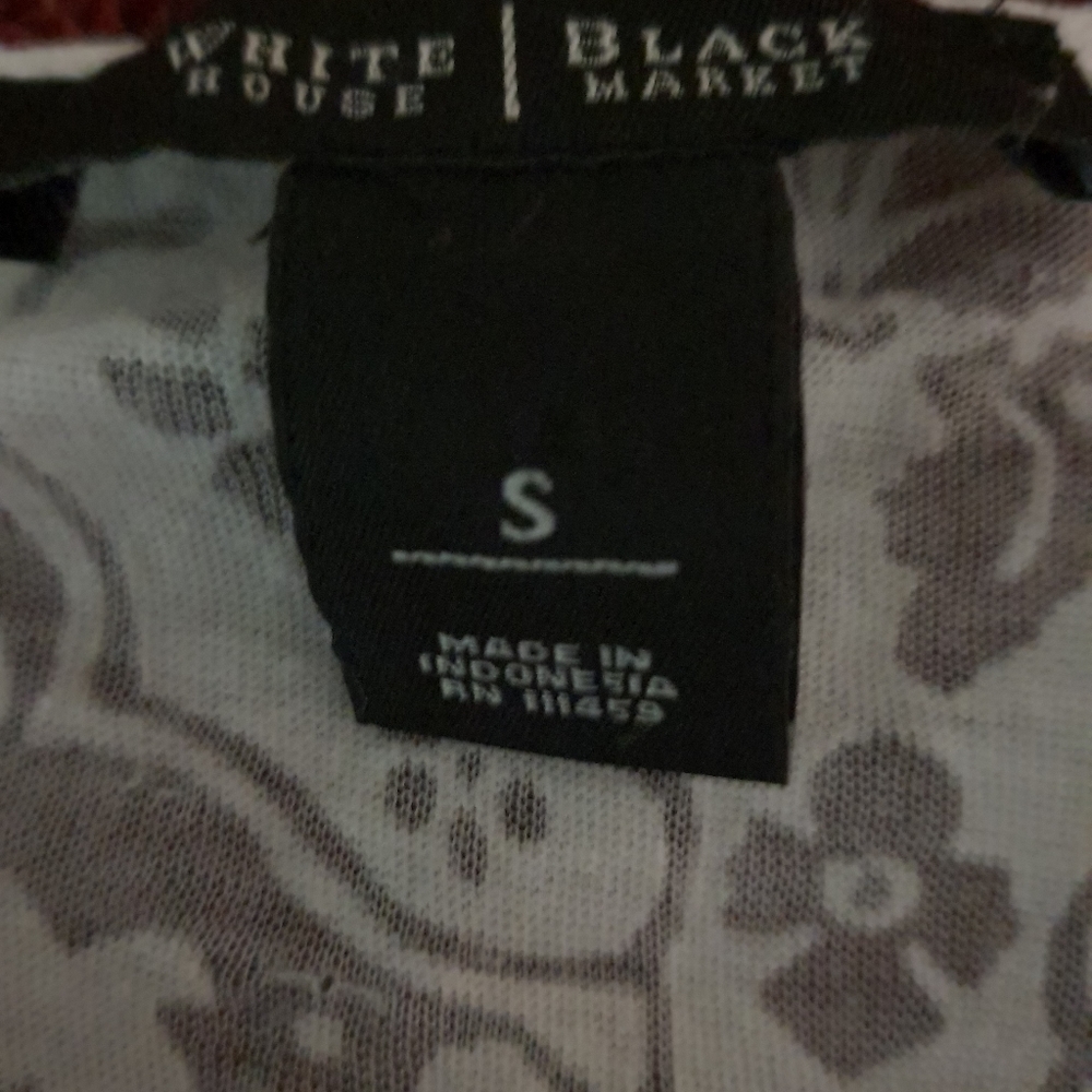 White House Black Market Lace U Shape Blouse Small - Picture 5 of 6
